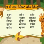 स से नाम लिस्ट बॉय हिन्दू